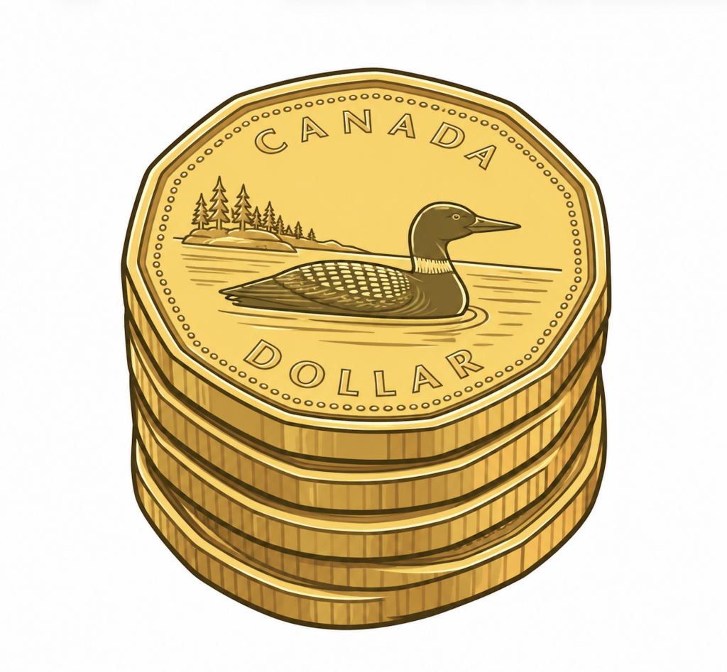 stack-of-loonies-v2 Stack of Canadian one-dollar coins representing window replacement cost — Comfort Windows and Doors